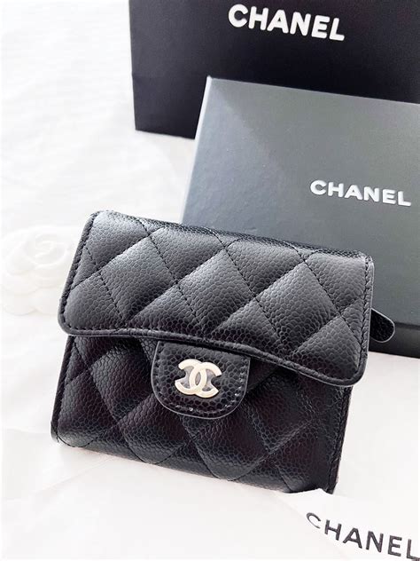 chanel trifold wallet|chanel classic small wallet.